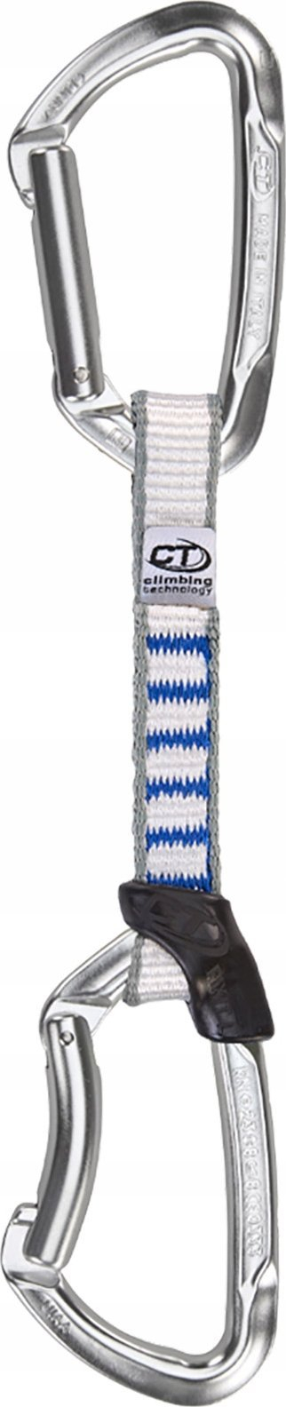 Експрес за искачување Climbing Technology Lime Set NY, 12 cm, ремен полиамид 16 mm, сив со сина