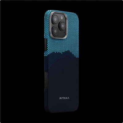 Футрола за телефон PITAKA StarPeak Luminous Over the Horizon, за iPhone 16 Pro, фосфоресцентна, шарена