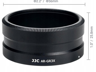 Adapter objektivi JJC AR GR3X, për Ricoh GR IIIx, i zi