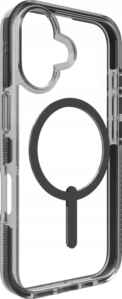 Mbrojtëse telefoni ZAGG Santa Cruz Snap, për iPhone 16, MagSafe, e zezë