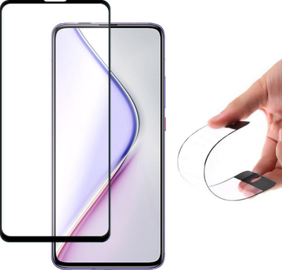 Mbajtës ekrani Wozinsky Flexi Nano Film Xiaomi Poco F2 Pro, hibrid, kornizë e zezë