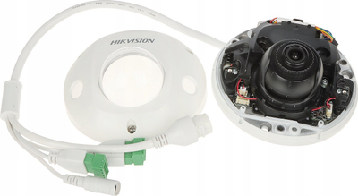Kamerë dome IP Hikvision DS-2CD2523G2-IS, lentë 2.8mm, me mikrofon, e bardhë