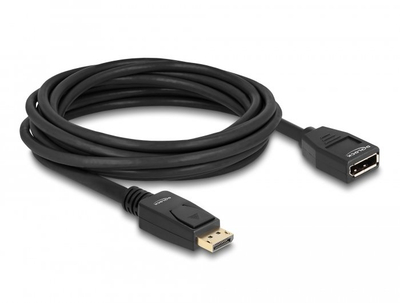 Кабел продолжувач ДисплејПорт Делок, 5 m, 4K 60 Hz, црн