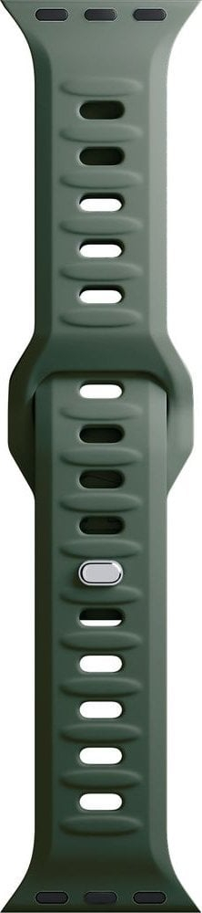 Rrip ore 3MK Silicone Watch Strap, për Apple Watch 38 40 41mm, silikoni, jeshile e errët