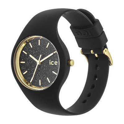 Orë për femra Ice Watch ICE Glitter Black 001349, e zezë