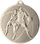 Medalje sportive Victoria Sport 14266923, çelik, ngjyrë argjendi për basketboll