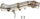 Downpipe TurboWorks BMW X5 X6 535i 640i, 80mm, çelik inox