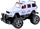 Makina e policisë me telekomandë RC, off-road, shkallë 1:12, e bardhë