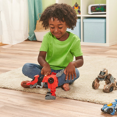Lodër dinosauri VTech Switch and Go Dinos Fighter Velociraptor, interaktive, me drita dhe zë, e kuqe