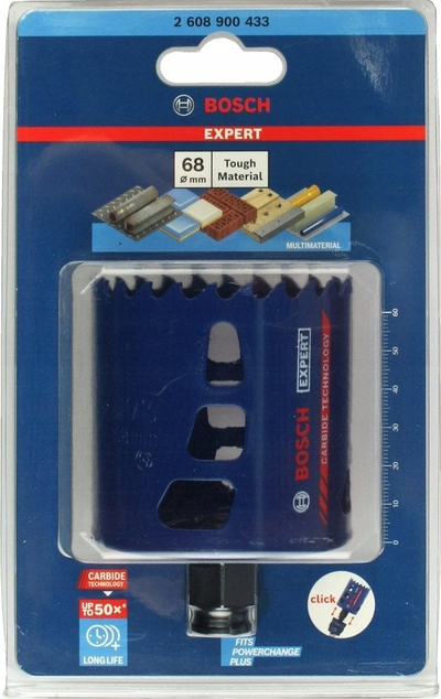 Sharrë rrethore Bosch Expert Power Change Endurance Heavy Duty Carbide, 67mm, për dru edhe hekur