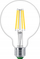 LED светилка Philips Globe G95 E27, 4W, 840lm 4000K, транспарентна