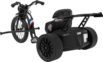 Gokart elektrik për kalamoj Drift Bike 21, 2x12V 10Ah, me drift, i zi