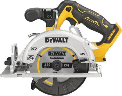 Sharrë rrethore Dewalt DCS512P2, 12V, teh 140 mm, e verdhë