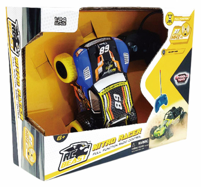 Makina lodër me telekomandë Racer Nitro 1/24, 19cm, trup ABS, blu