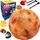 Lodër gërmimi Zest Space Planet Mining Venus, set guri dhe kristalesh, për kalamaj 6+ vjeç, portokalli
