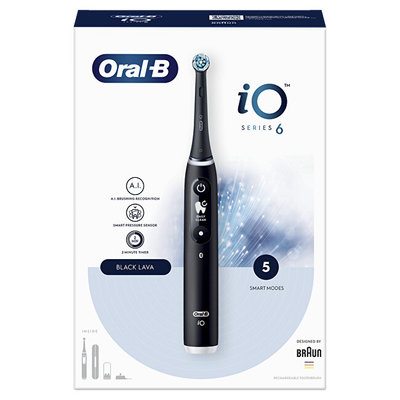 Brushë dhëmbësh elektrike Seria iO 6 Black Onyx Oral B