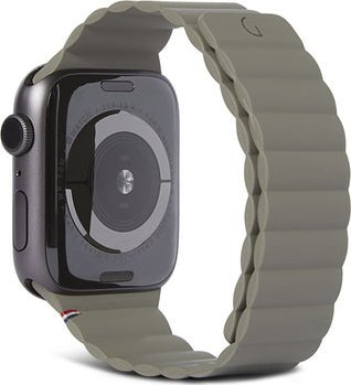 Rrip silikoni Decoded për Apple Watch 38mm 40mm 41mm, mbyllje magnetike, ngjyrë ulliri