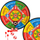 Lojë shënjestër Maksik Velcro Dart Game, 36cm, për kalamaj dhe të rritur, shumëngjyrëshe