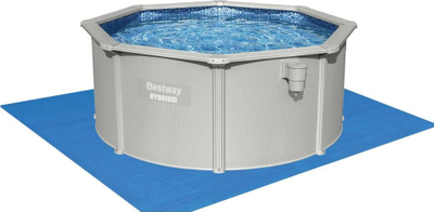 Базен со рамка Bestway Hydrium Pool Set, 300x120 cm, со пумпа за филтрирање, сив