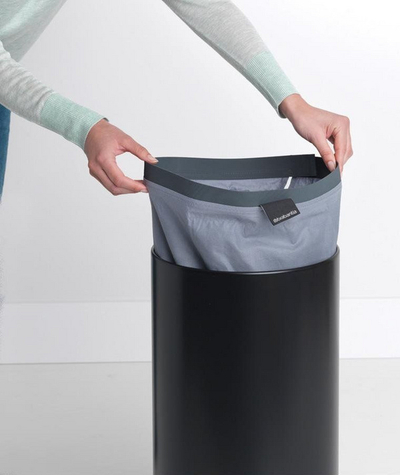 Кошница за облека Brabantia 120008, 35L, нерѓосувачки челик, црна