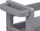 Karrocë organizimi me 3 kate 5 Five Simply Smart, me rrota, 40x15x75 cm, gri beton