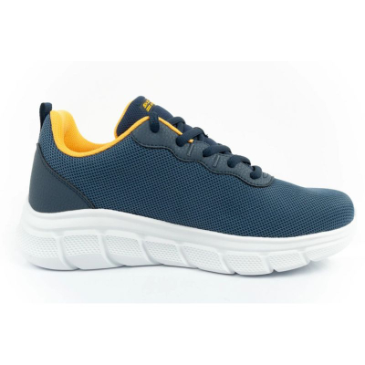 Atlete Skechers Bobs B Flex Icy Edge, Memory Foam, për burra, blu