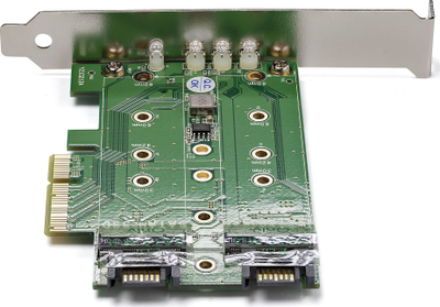 Kartë adapteri SSD StarTech 3 porta M.2, PCIe 3.0 x4, NVMe SATA