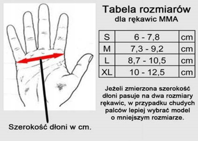 Doreza MMA Allright 3048, përmasa M, lëkurë natyrale, të zeza