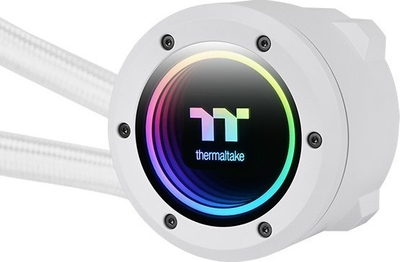 Ftohës uji për proçesor Thermaltake TH420 V2 ARGB Sync Snow, 420mm, 3x140mm, i bardhë
