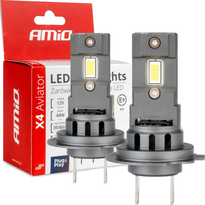 Llambë LED për veturë AMiO Aviator X4, H7 H18, 6500K Canbus, e bardhë