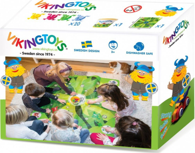 Loja tavolinë bretkosa me tapet, set 16 copë, shumëngjyrëshe