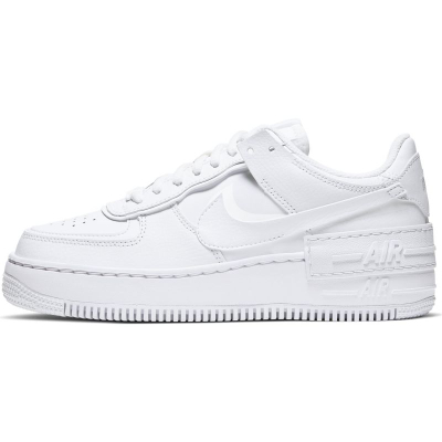 Atlete Nike Air Force 1 Shadow, lëkurë, të bardha
