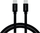 Kabllo të dhënash Swissten USB C në USB C, me stof, 2m, e zezë