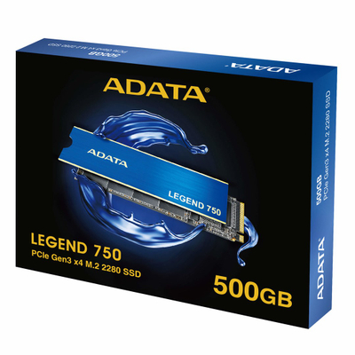 SSD i brendshëm ADATA Legend 750, 500GB, M.2 2280 NVMe, PCI Express 3.0 x4