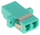 Adapter fibër optike MULTIMODE, LC duplex, OM3, i gjelbër