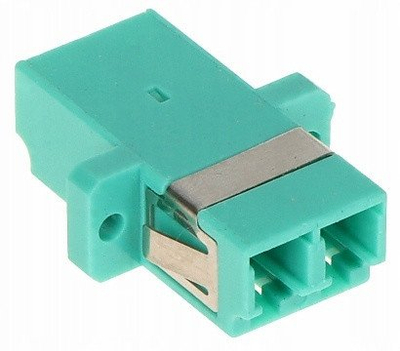 Adapter fibër optike MULTIMODE, LC duplex, OM3, i gjelbër