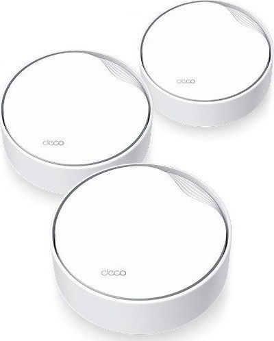 Sistem mesh WiFi TP Link Deco X50 PoE, AX3000, 3 copë, i bardhë