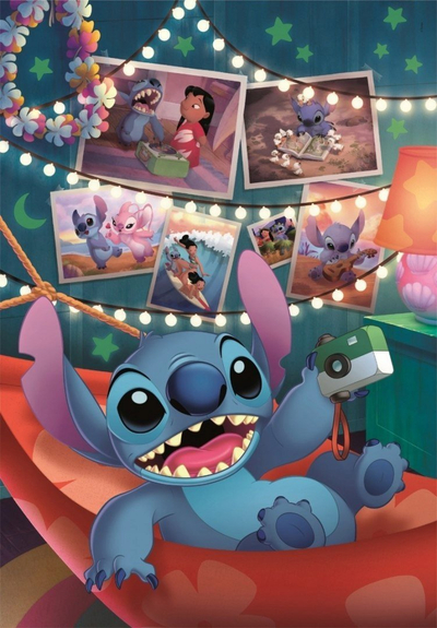 Puzzle për kalamaj Clementoni Disney Stitch, 1000 copa, 69 x 50 cm, me plot ngjyra