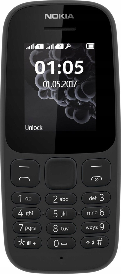 Telefoni Nokia 105 2019, 4MB, Dual SIM, i zi