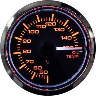 Matës temperature vaji Auto Gauge STP2B, 52mm, 50 150°C, i zi
