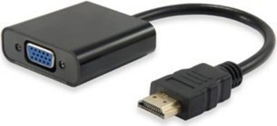 Përshtatës EQUIP HDMI D-Sub (VGA) + Jack 3.5 mm (11903607), i zi