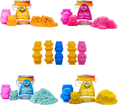Set rërë loje EPEE Ultra Sand, 150g, kallëp 3D luan, e vjollcë