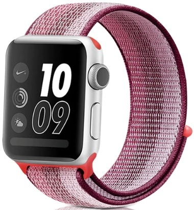 Rripa zëvendësues pë orë dore 4wrist Apple Watch - Berry 38/40 mm