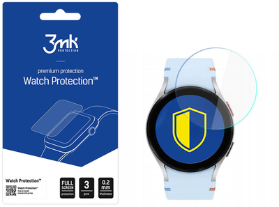 Mаска за екран 3mk FlexibleGlass за Samsung Galaxy Watch FE 40mm, 0.2mm, транспарентна
