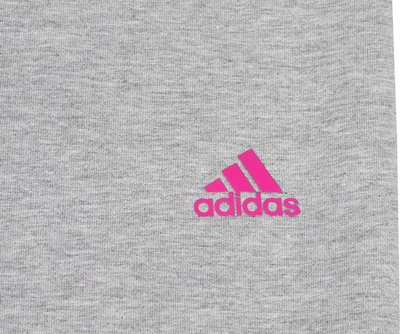 Legginsa për goca adidas Lin Tig Jr IC3580, të ngushta, gri
