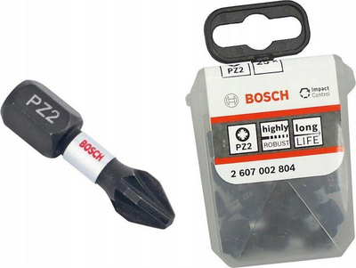 Maja të kaçavidës Bosch PZ2 x 25 mm, 25 copë