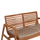 Set mobiljesh kopshti Dover HM9624, 4 pjesë, dru teak i ricikluar, jastëkë ngjyrë mocha