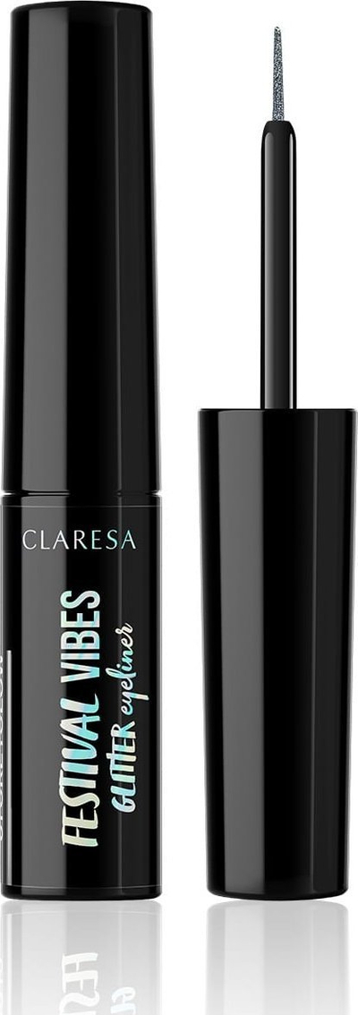 Eyeliner me shkëlqim Claresa Festival Vibes 01 Greyglow, 4g, gri me glitter