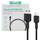 Kabllo Aukey, USB A / USB C, 0.9 m, e zezë