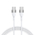 Kabllo USB C Wozinsky WSTCC1, USB C me USB C, 65W, 1m, e bardhë